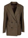 Blazé Milano Zemi Everynight Double Blazer Jackets Brown In Brown