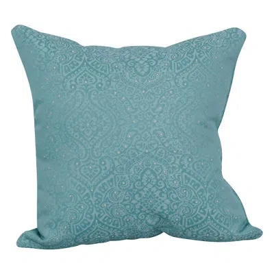Blazing Needles 10_17-inch Jacquard Throw Pillow With Insert In Mabul Spa