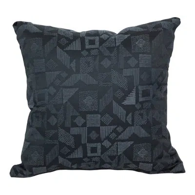 Blazing Needles 11_17-inch Jacquard Throw Pillow With Insert In Nina Jet