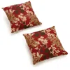 Blazing Needles 17-inch Outdoor Knife Edge Throw Pillows (set Of 2)