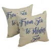 Blazing Needles 17-inch Outdoor Spun Polyester Throw Pillows (set Of 2)