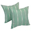 Blazing Needles 17-inch Outdoor Spun Polyester Throw Pillows (set Of 2)
