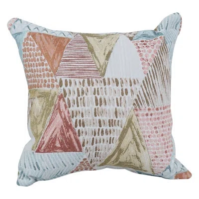 Blazing Needles 17-inch Jacquard Throw Pillow With Insert In Kandafrt Blush