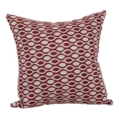 Blazing Needles 17-inch Jacquard Throw Pillow With Insert In Ozero Wine