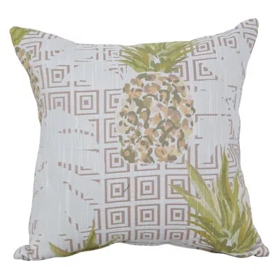 Blazing Needles 17-inch Jacquard Throw Pillow With Insert In Zeena Blush