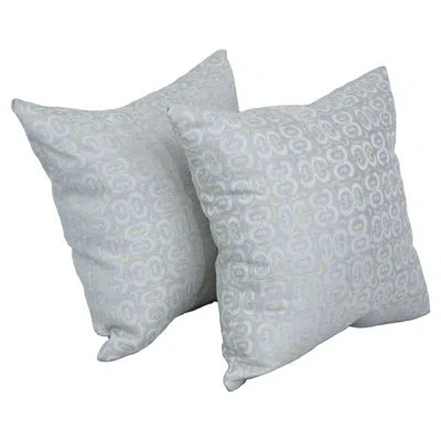 Blazing Needles 17-inch Jacquard Throw Pillows With Inserts (set Of 2) In Mahlika Sorbet