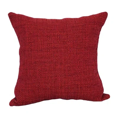Blazing Needles 17-inch Poly-acrylic Jacquard Throw Pillow With Insert In Welby Pimento