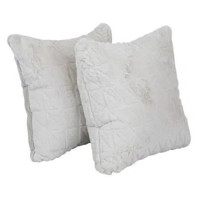 Blazing Needles 17-inch Polyester Fur Throw Pillows In Animal Print