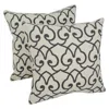 Blazing Needles 18-inch Corded Throw Pillows With Inserts (set Of 2)