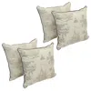 Blazing Needles 18-inch Corded Throw Pillows With Inserts (set Of 4)