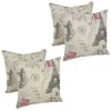 Blazing Needles 18-inch Corded Throw Pillows With Inserts (set Of 4)