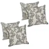 Blazing Needles 18-inch Corded Throw Pillows With Inserts (set Of 4)