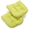 Blazing Needles 19-inch U-shaped Outdoor Spun Polyester Tufted Dining Chair Cushion (set Of 2)
