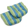 Blazing Needles 19-inch U-shaped Outdoor Spun Polyester Tufted Dining Chair Cushion (set Of 2)