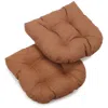 Blazing Needles 19-inch U-shaped Outdoor Spun Polyester Tufted Dining Chair Cushion (set Of 2)
