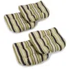Blazing Needles 19-inch U-shaped Spun Polyester Outdoor Tufted Dining Chair Cushions (set Of 4)