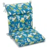 Blazing Needles 20-inch By 42-inch Spun Polyester Patterned Outdoor Squared Seat/ Back Chair Cushion, Skyworks Carib