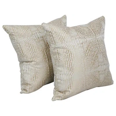 Blazing Needles 21_17-inch Jacquard Throw Pillows With Inserts (set Of 2) In Ashfield Alabas