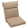 Blazing Needles 18-inch By 38-inch Spun Polyester Solid Outdoor Squared Chair Cushion, Sandstone