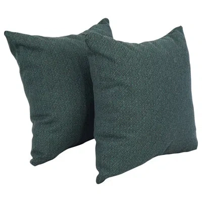 Blazing Needles 27_17-inch Jacquard Throw Pillows With Inserts (set Of 2) In Hazeltsb Bluegr