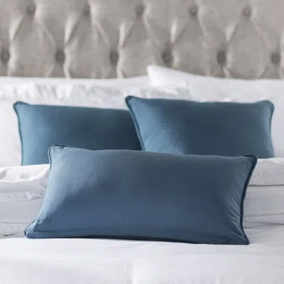 Blazing Needles 3 Piece Throw Pillow Set In Indigo
