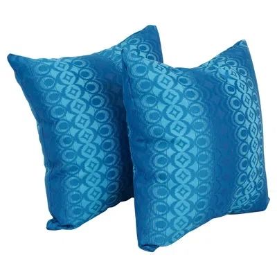 Blazing Needles 31_17-inch Jacquard Throw Pillows With Inserts (set Of 2) In Torero Rivier