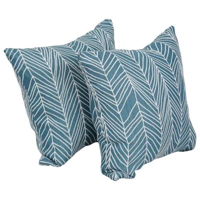 Blazing Needles 33_17-inch Jacquard Throw Pillows With Inserts (set Of 2) In Demeter Caspia