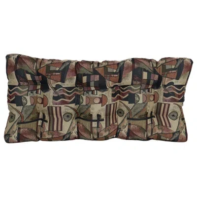 Blazing Needles 42-inch By 19-inch Tufted Tapestry Loveseat Cushion In Picasso