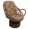 Blazing Needles 48-inch By 24-inch Solid Micro Suede Swivel Rocker Cushion