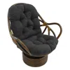 Blazing Needles 48-inch By 24-inch Solid Micro Suede Swivel Rocker Cushion