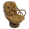 Blazing Needles 48-inch By 24-inch Solid Micro Suede Swivel Rocker Cushion