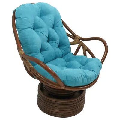 Blazing Needles 48-inch By 24-inch Solid Micro Suede Swivel Rocker Cushion