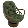 Blazing Needles 48-inch By 24-inch Solid Micro Suede Swivel Rocker Cushion