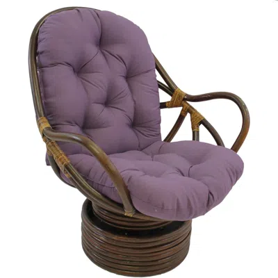 Blazing Needles 48-inch By 24-inch Solid Twill Swivel Rocker Cushion