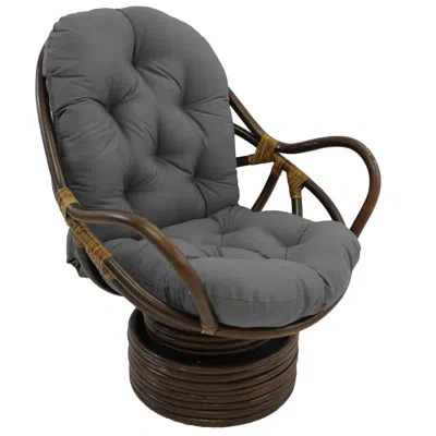 Blazing Needles 48-inch By 24-inch Solid Twill Swivel Rocker Cushion