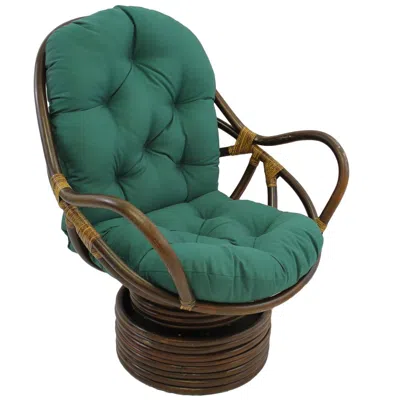 Blazing Needles 48-inch By 24-inch Solid Twill Swivel Rocker Cushion