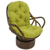Blazing Needles 48-inch By 24-inch Solid Micro Suede Swivel Rocker Cushion