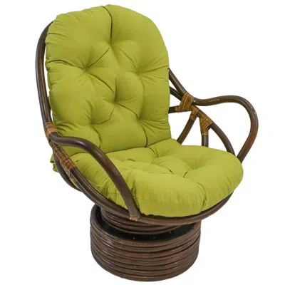BLAZING NEEDLES 48-INCH BY 24-INCH SOLID TWILL SWIVEL ROCKER CUSHION