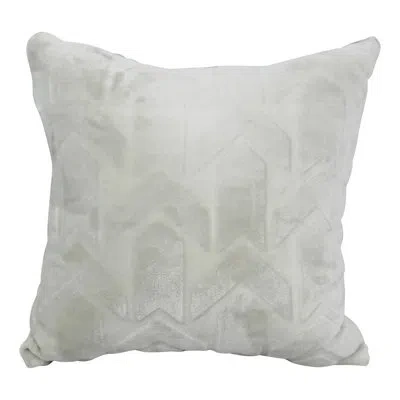Blazing Needles 49_17-inch Polyester Fur Throw Pillow In Agora Soap