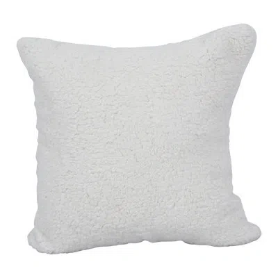 Blazing Needles 50_17-inch Polyester Fur Throw Pillow In Grattan Rice