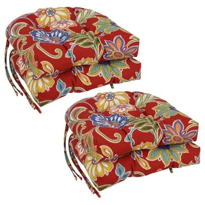 Blazing Needles Alenia Outdoor Adirondack Chair Cushion In Multi-colored
