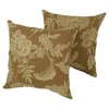 Blazing Needles Blaziing Needles 17-inch Outdoor Spun Polyester Throw Pillows (set Of 2)