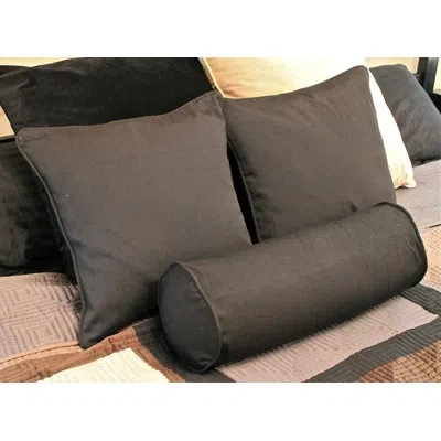 Blazing Needles Bolster Pillow Cover & Insert In Toffee