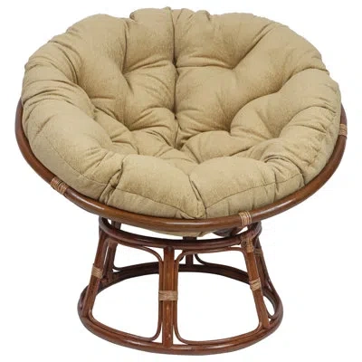 Blazing Needles Chenille Papasan Chair Cushion In Antiquity
