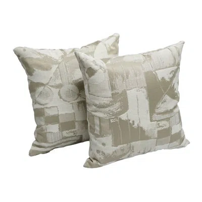 Blazing Needles Chenille Throw Pillow In Getty Globe
