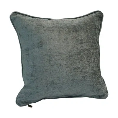 Blazing Needles Chenille Throw Pillow In Grey Solid