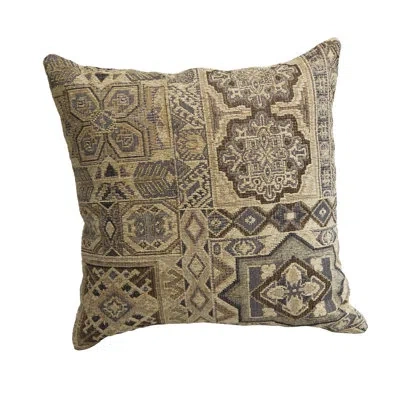 Blazing Needles Chenille Throw Pillow In Persian Mosaic