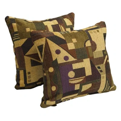 Blazing Needles Chenille Throw Pillow In Tate Grape