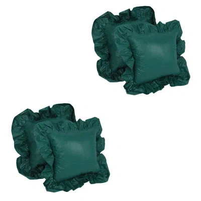 Blazing Needles Chintz Throw Pillow Cover In Forest Green