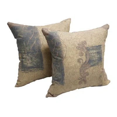 Blazing Needles Comfort Indoor/outdoor Throw Pillow In Urban Comfort